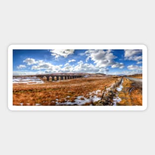 Arches Of The Ribblehead Viaduct On The Settle To Carlisle Railway Line Sticker